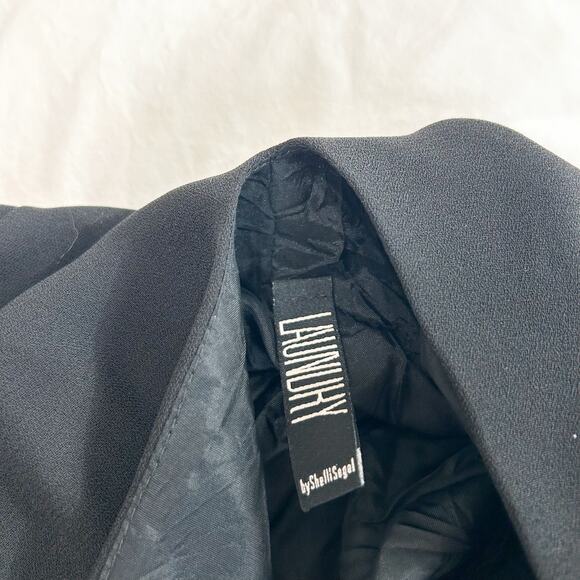 Laundry by Shelli Segal Black Halter A-Line Dress Size 12 Cocktail EUC - Picture 6 of 7